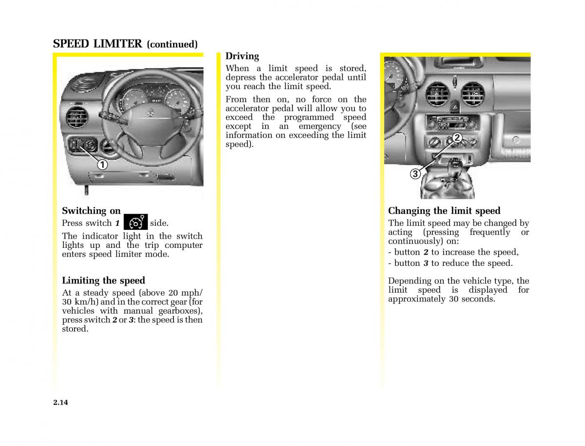 Renault Kangoo I 1 Nissan Kubistar Foton View M owners manual / page 109