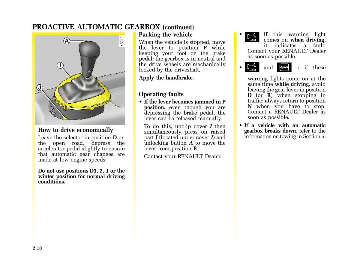 Renault Kangoo I 1 Nissan Kubistar Foton View M owners manual / page 113