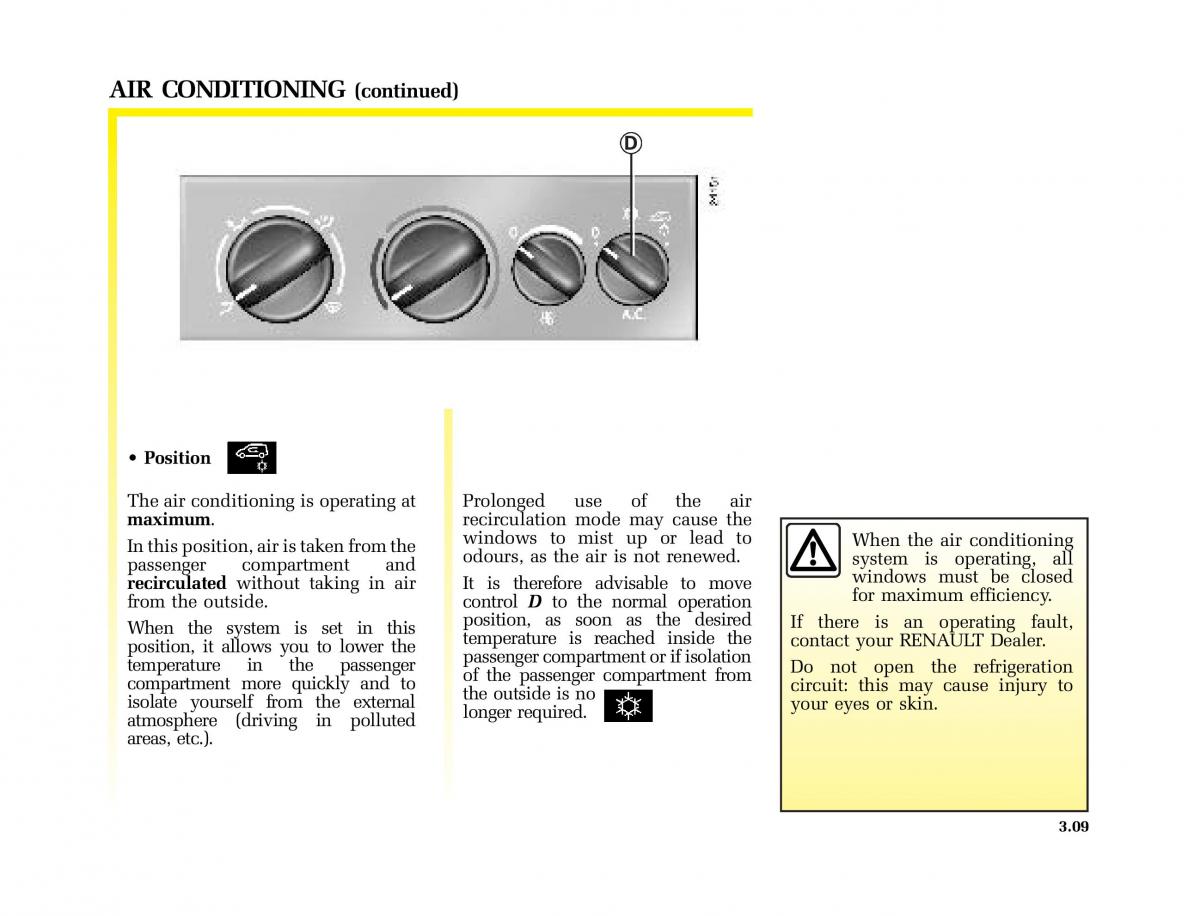 Renault Kangoo I 1 Nissan Kubistar Foton View M owners manual / page 122