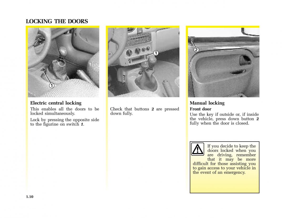 Renault Kangoo I 1 Nissan Kubistar Foton View M owners manual / page 15