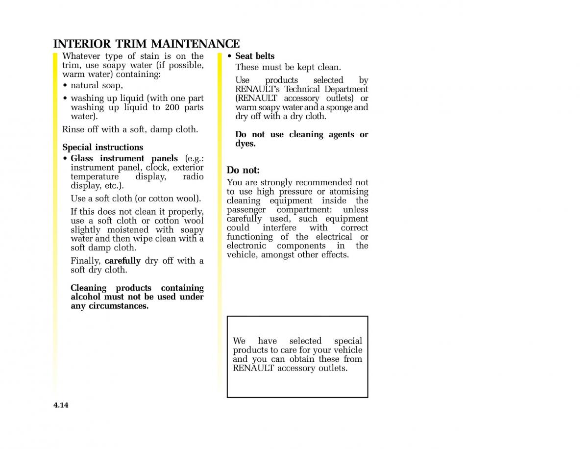 Renault Kangoo I 1 Nissan Kubistar Foton View M owners manual / page 153