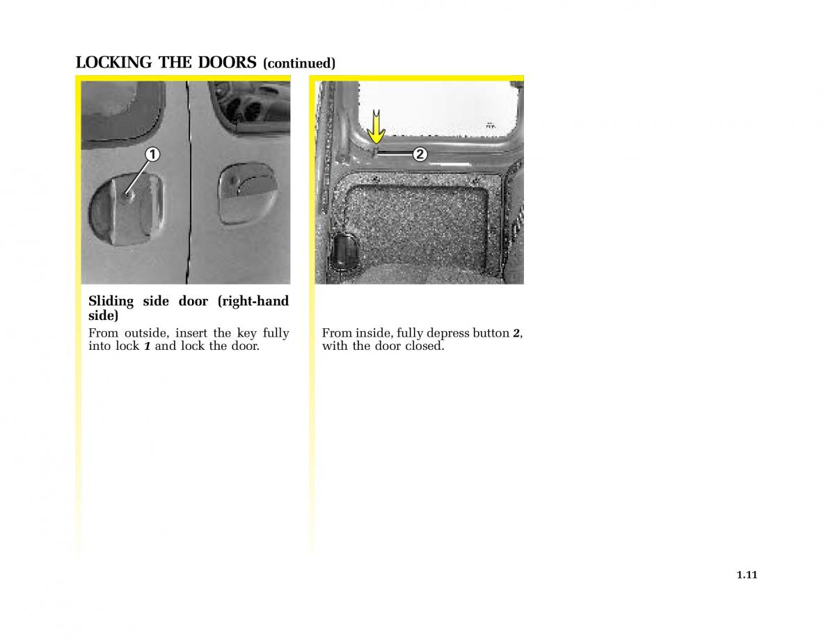 Renault Kangoo I 1 Nissan Kubistar Foton View M owners manual / page 16