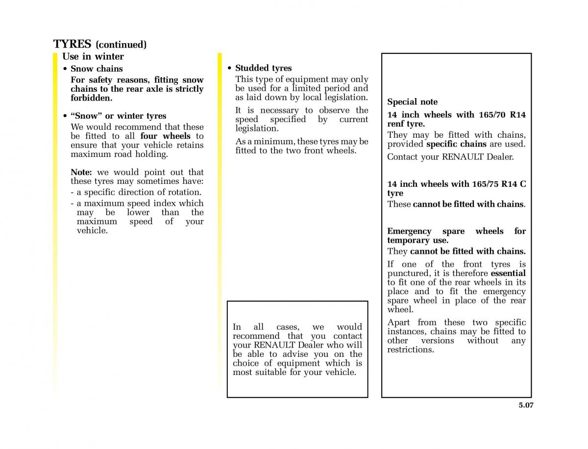 Renault Kangoo I 1 Nissan Kubistar Foton View M owners manual / page 160