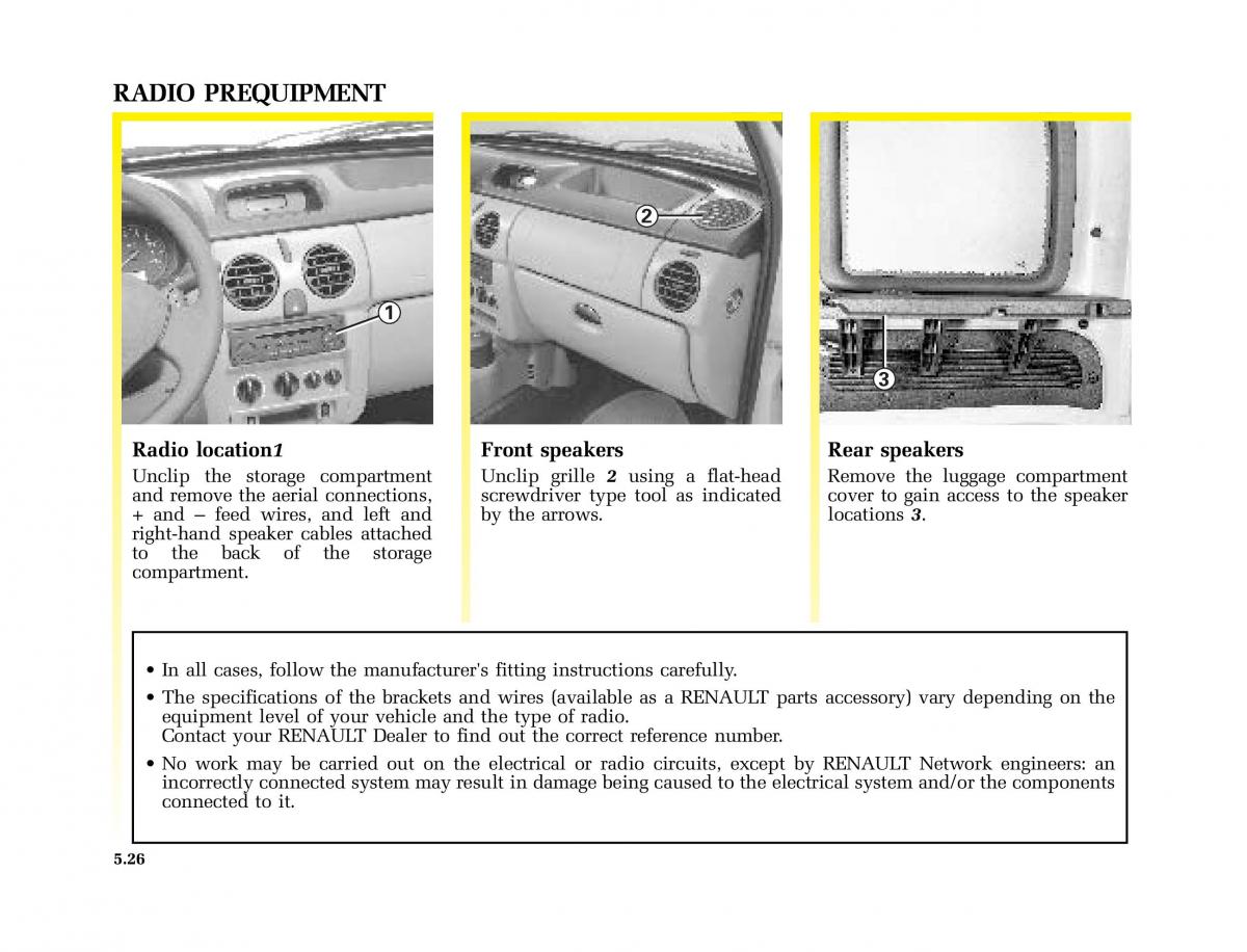 Renault Kangoo I 1 Nissan Kubistar Foton View M owners manual / page 179