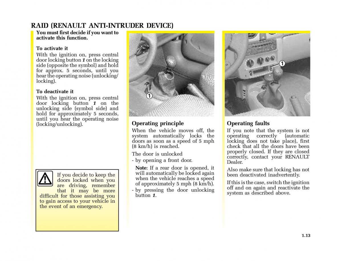 Renault Kangoo I 1 Nissan Kubistar Foton View M owners manual / page 18