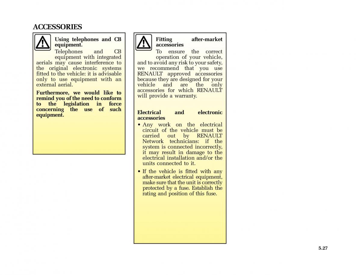 Renault Kangoo I 1 Nissan Kubistar Foton View M owners manual / page 180