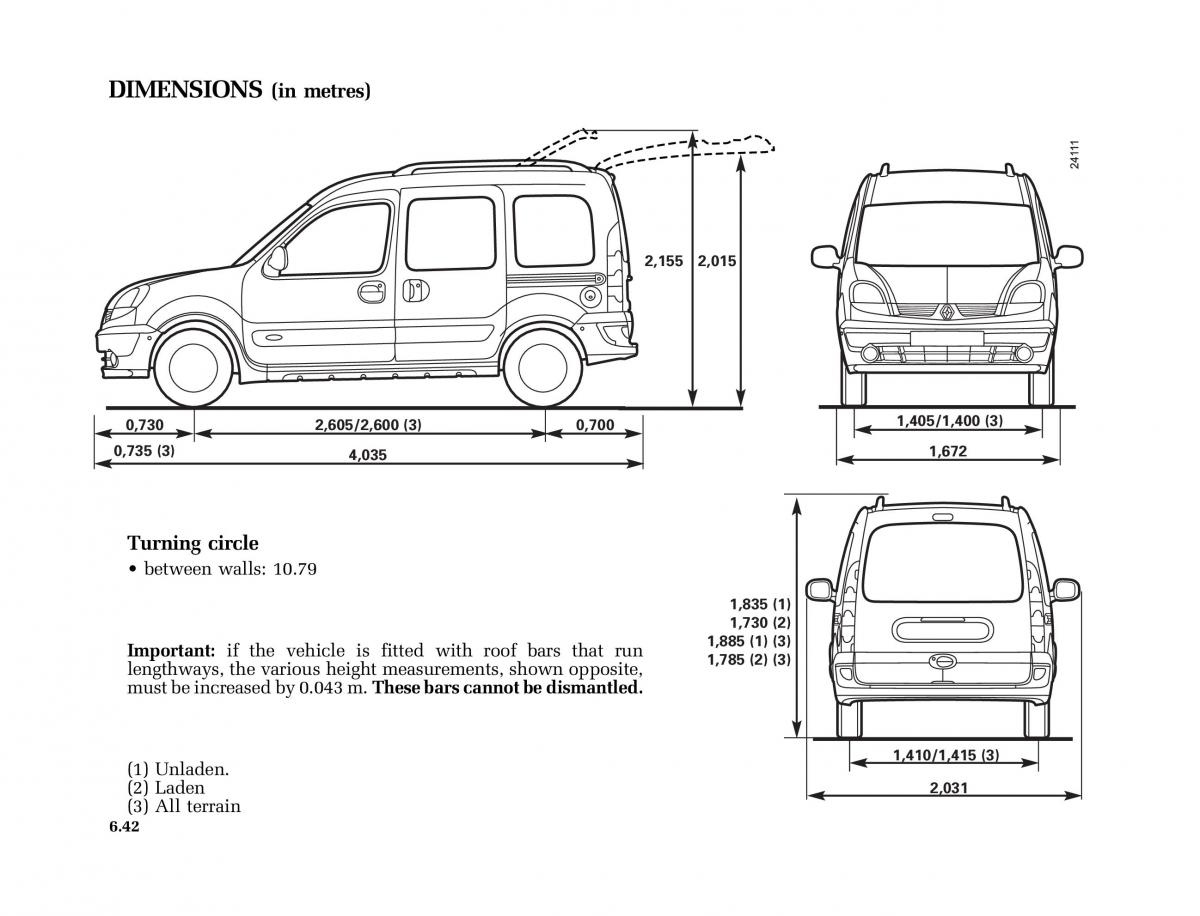 Renault Kangoo I 1 Nissan Kubistar Foton View M owners manual / page 231