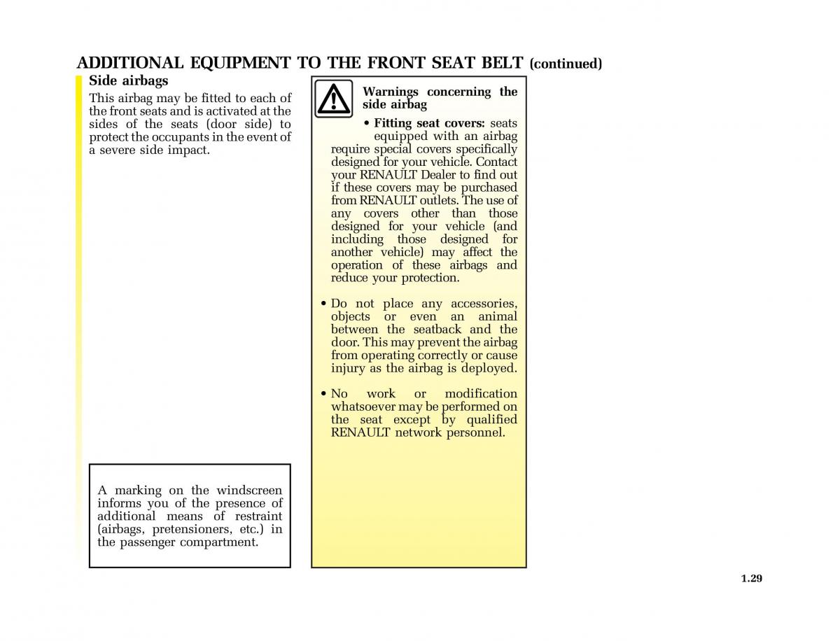 Renault Kangoo I 1 Nissan Kubistar Foton View M owners manual / page 34