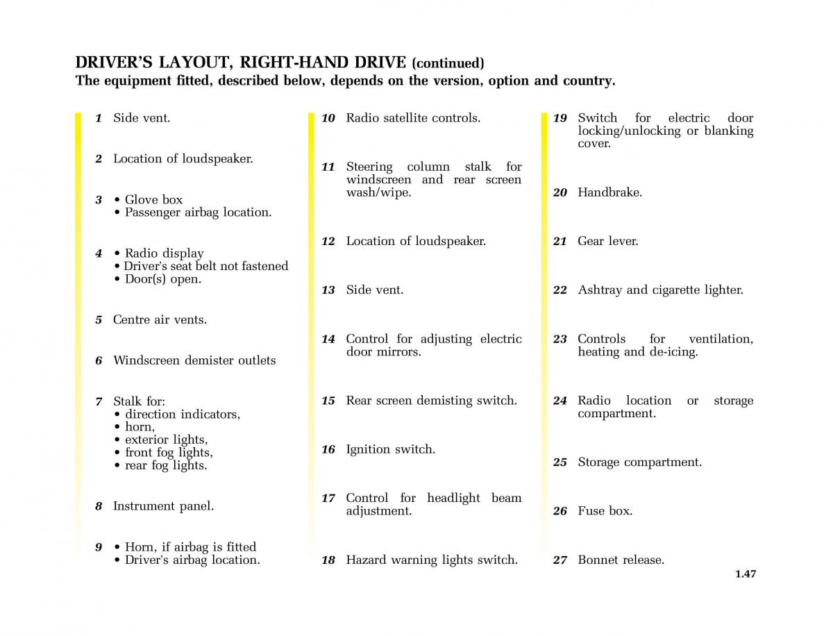 Renault Kangoo I 1 Nissan Kubistar Foton View M owners manual / page 52