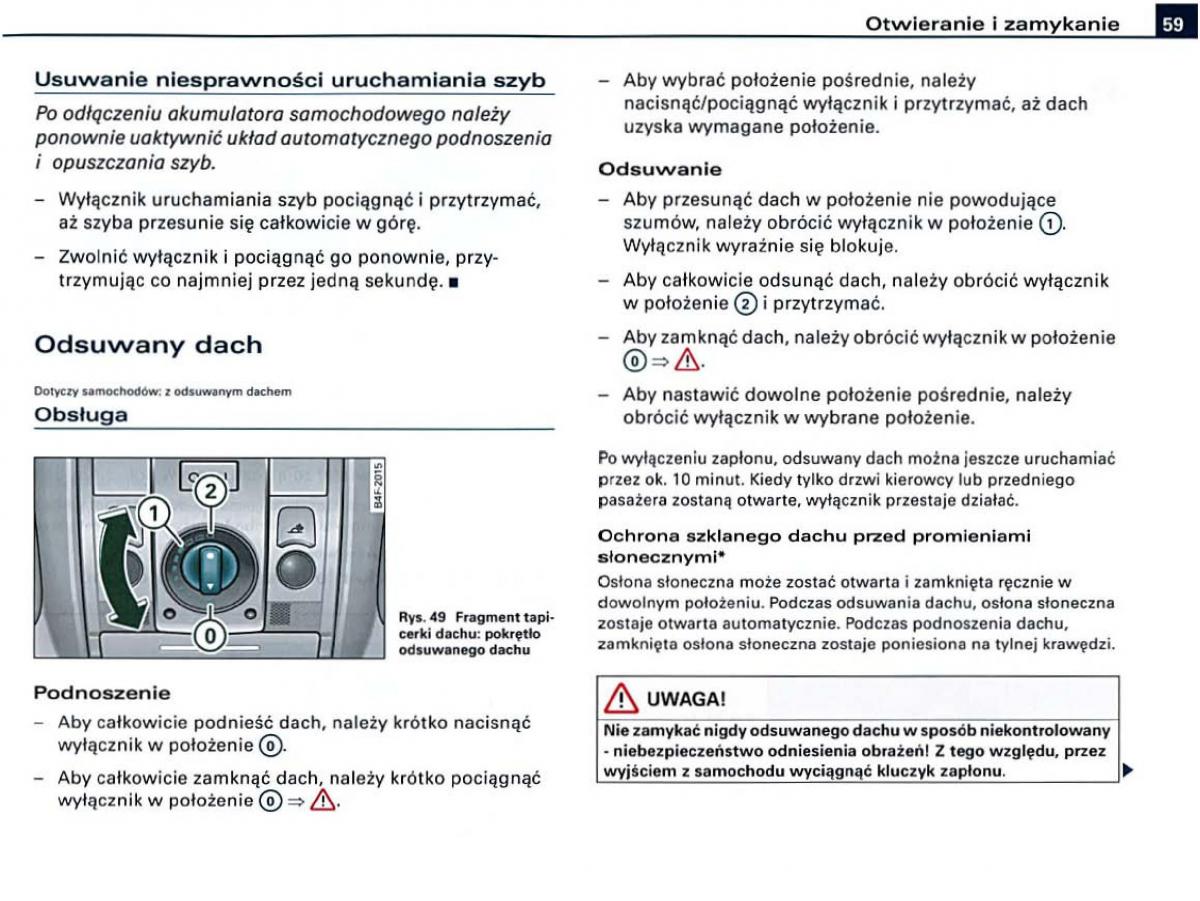 manual Audi A6 Audi A6 C6 instrukcja / page 59