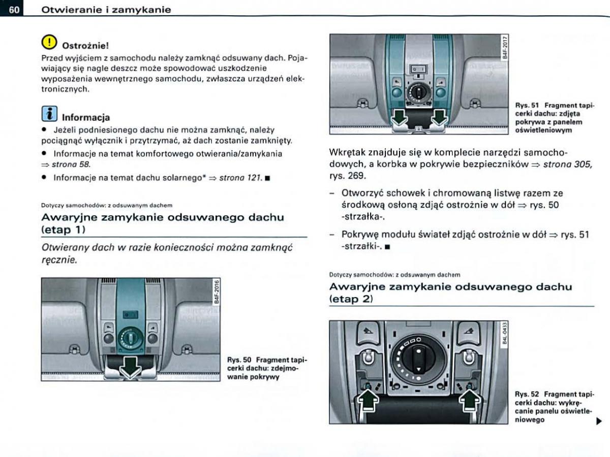 manual Audi A6 Audi A6 C6 instrukcja / page 60