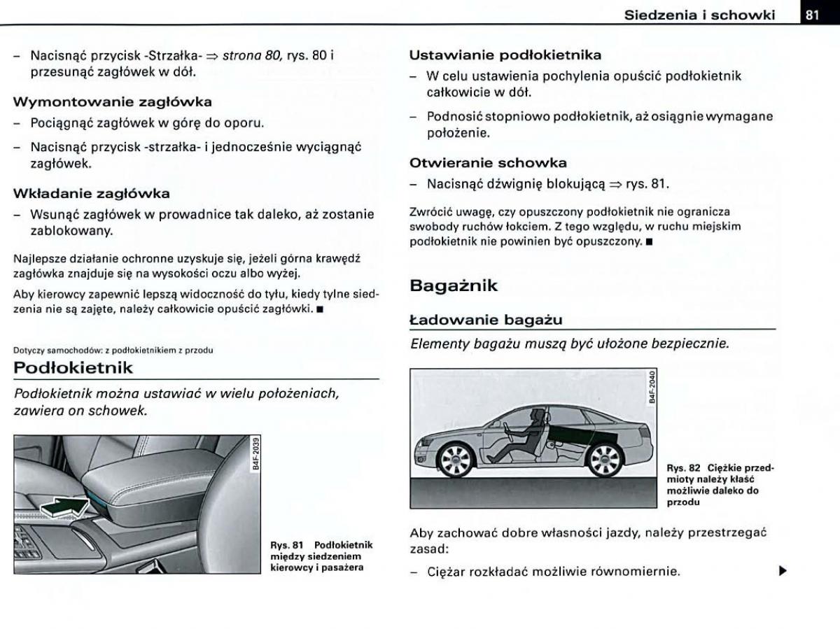 manual Audi A6 Audi A6 C6 instrukcja / page 81