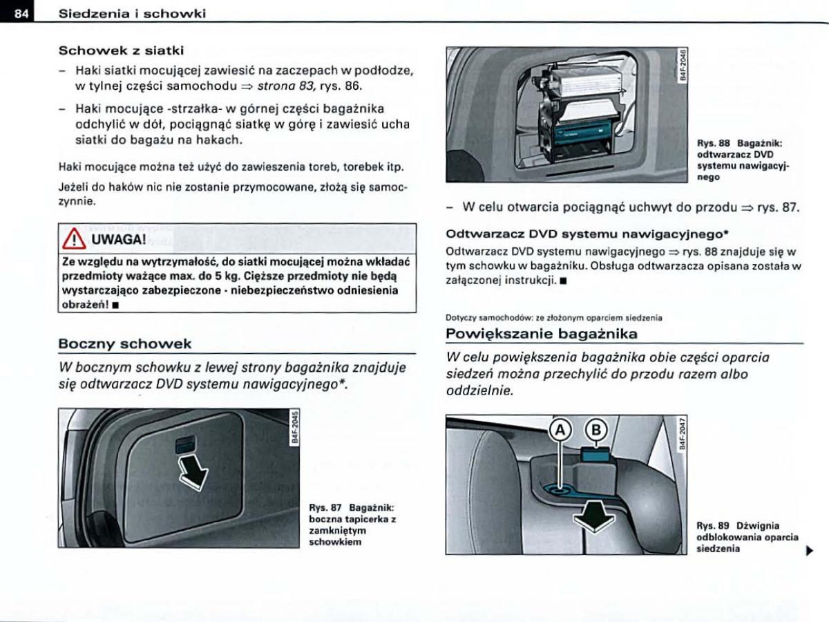 manual Audi A6 Audi A6 C6 instrukcja / page 84