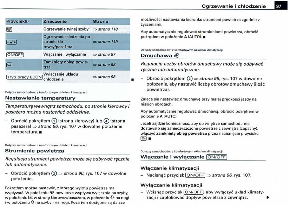 manual Audi A6 Audi A6 C6 instrukcja / page 97