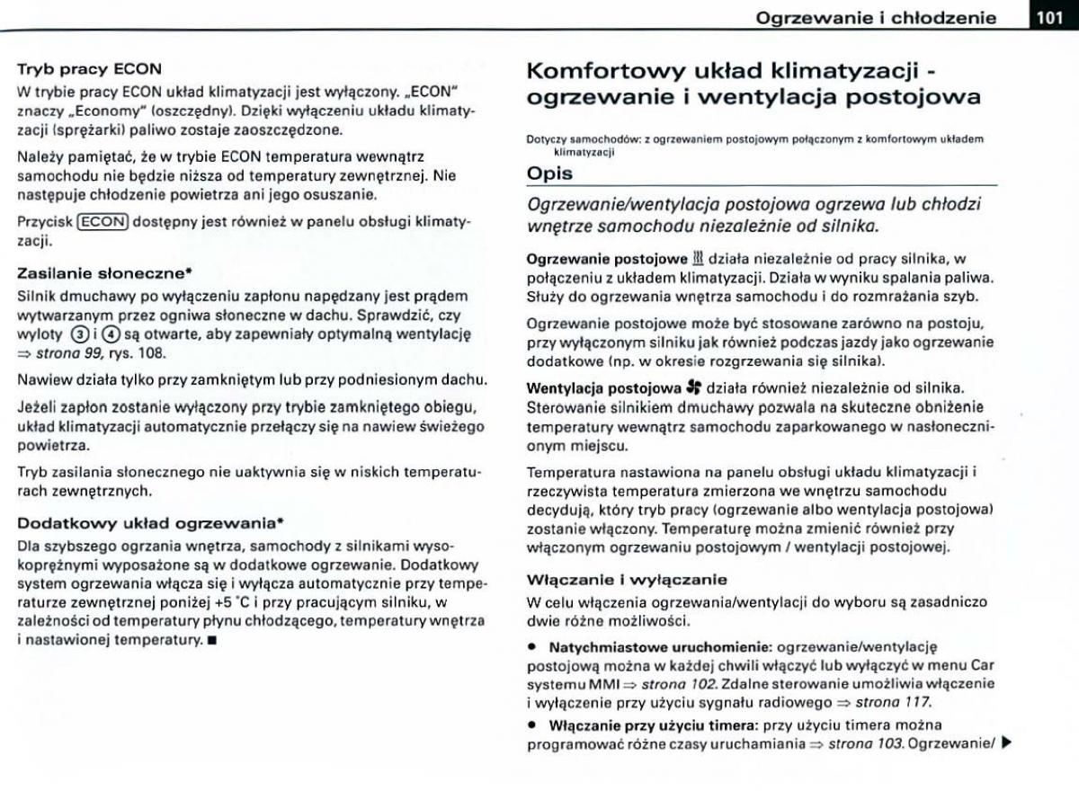 manual Audi A6 Audi A6 C6 instrukcja / page 101