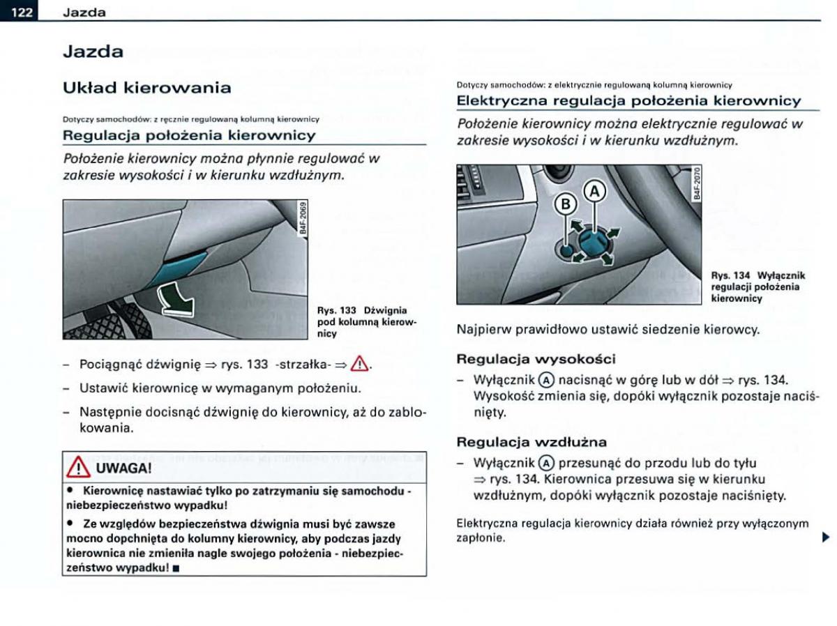 manual Audi A6 Audi A6 C6 instrukcja / page 122