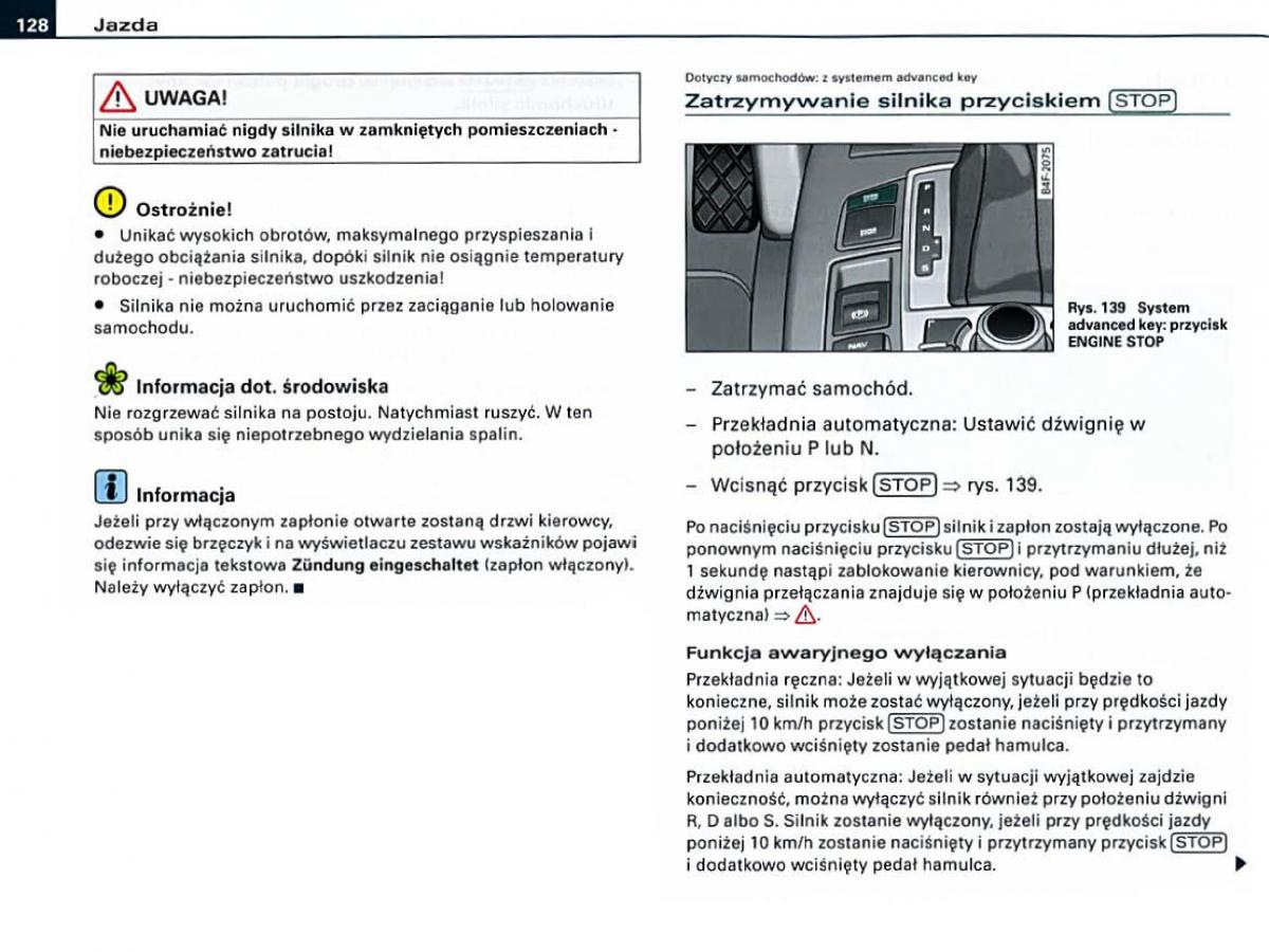 manual Audi A6 Audi A6 C6 instrukcja / page 128