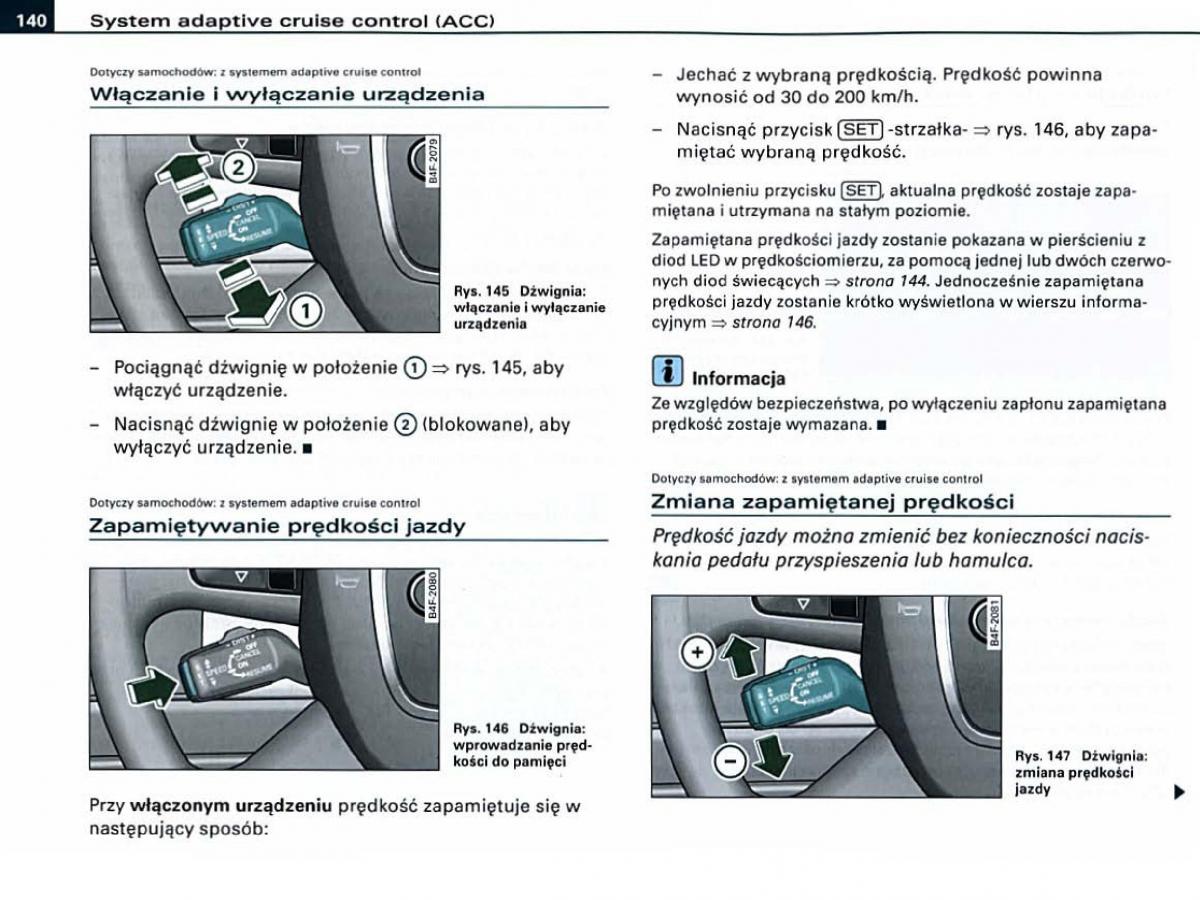 Audi A6 C6 instrukcja obslugi / page 140