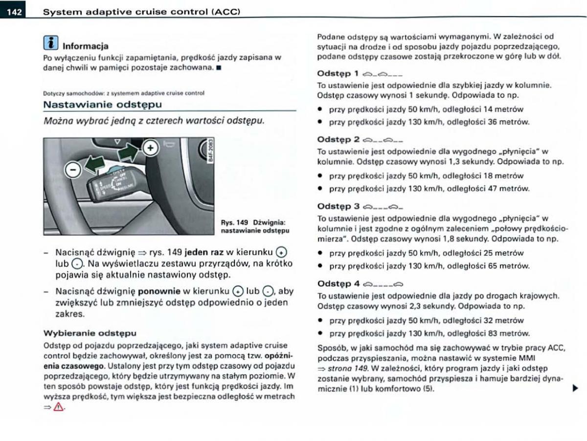 Audi A6 C6 instrukcja obslugi / page 142