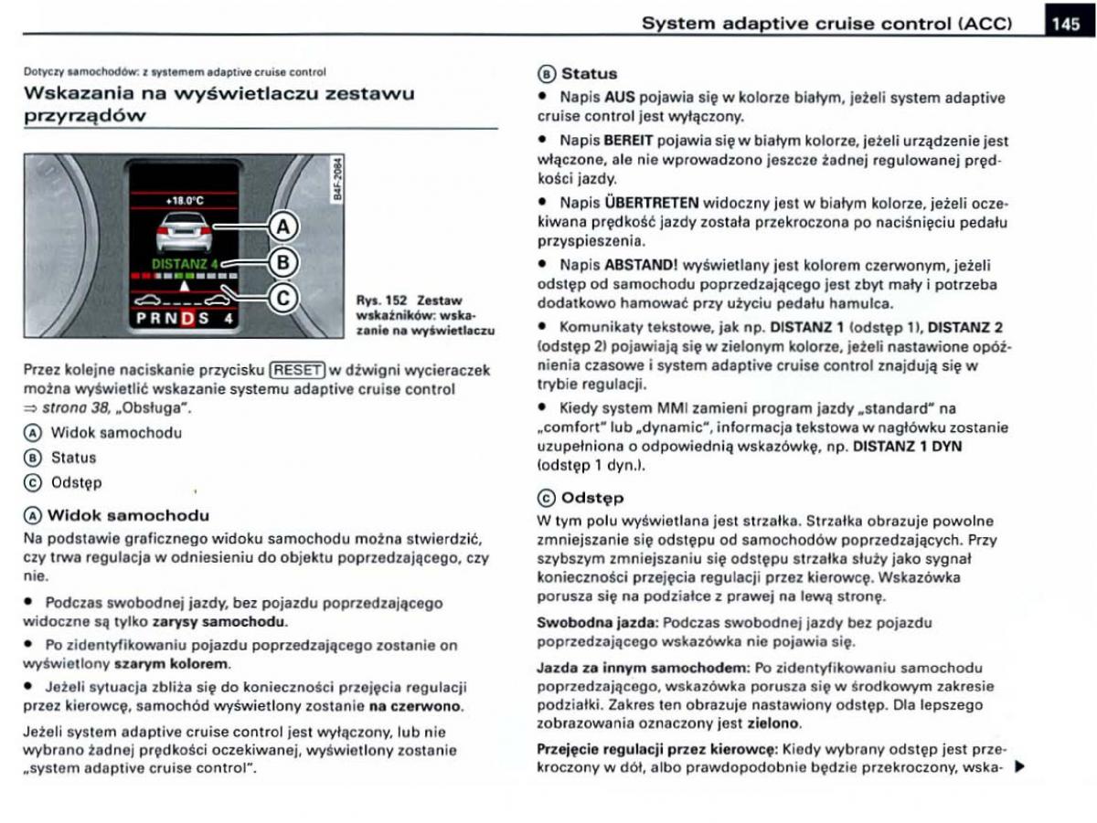 manual Audi A6 Audi A6 C6 instrukcja / page 145