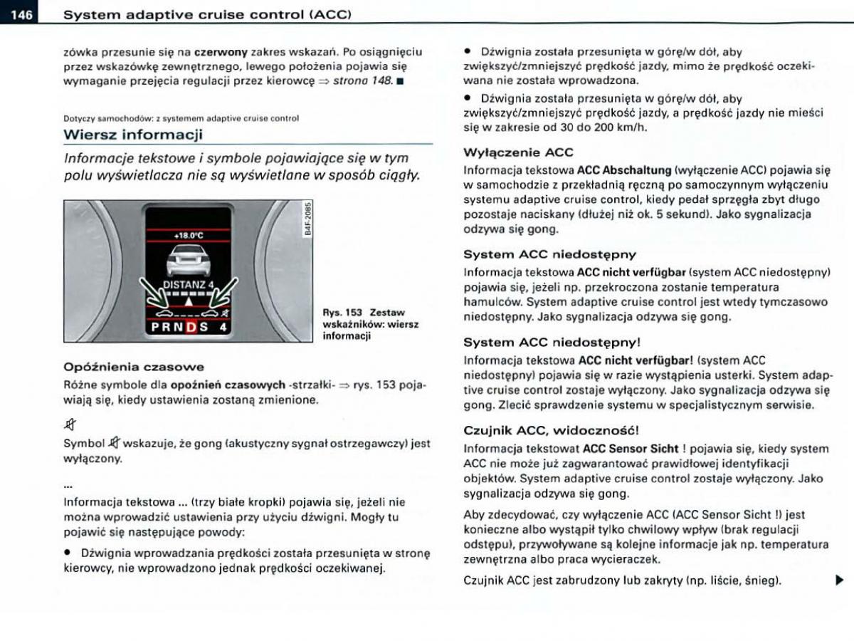 manual Audi A6 Audi A6 C6 instrukcja / page 146