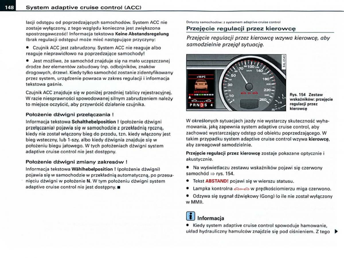 manual Audi A6 Audi A6 C6 instrukcja / page 148