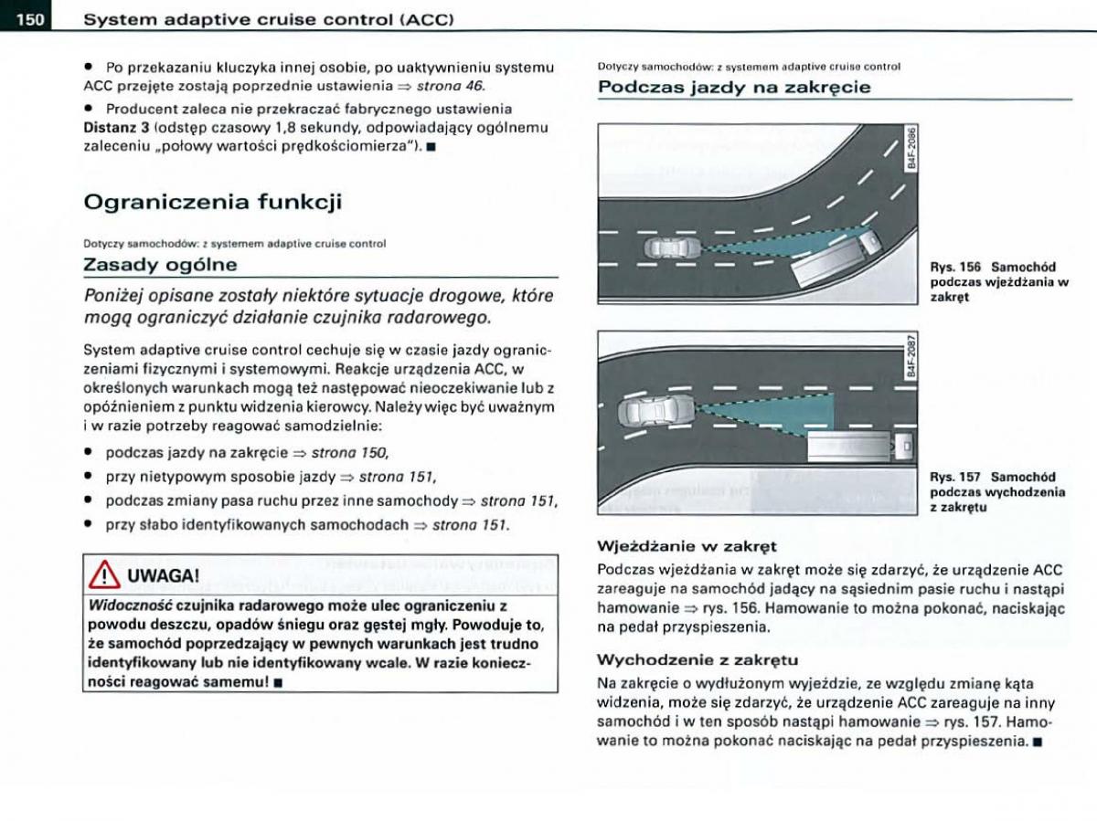 Audi A6 C6 instrukcja obslugi / page 150