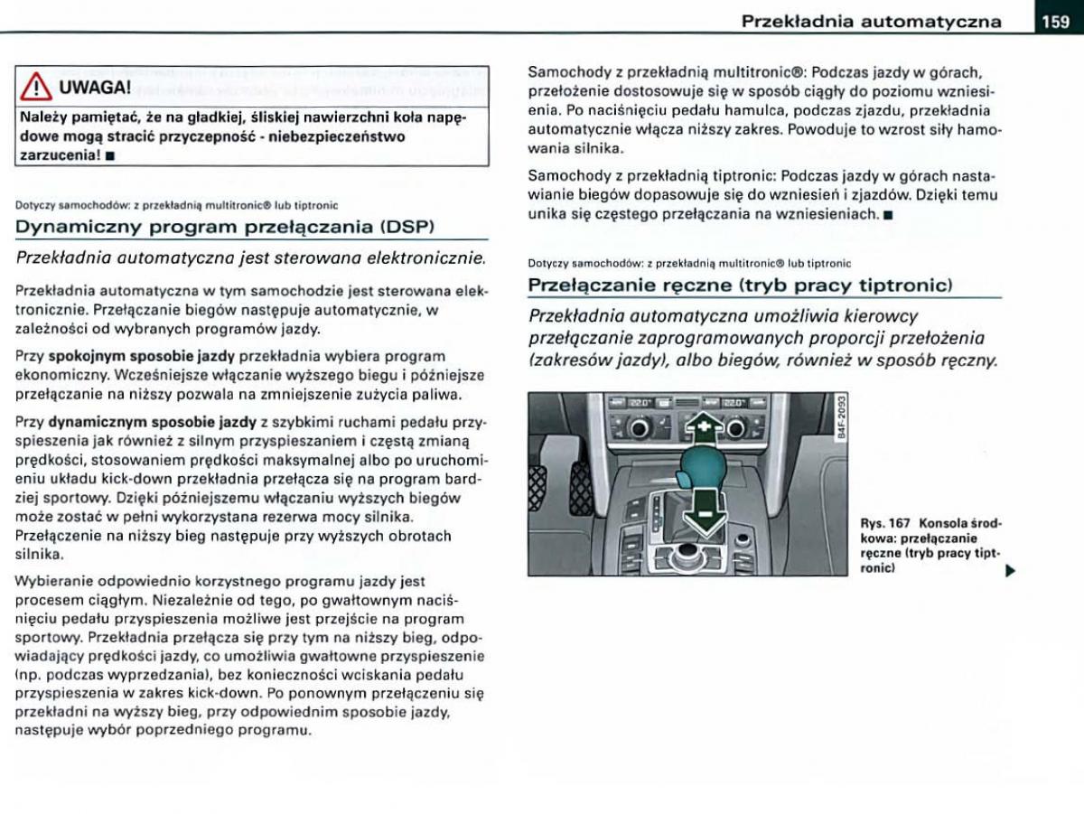 manual Audi A6 Audi A6 C6 instrukcja / page 159