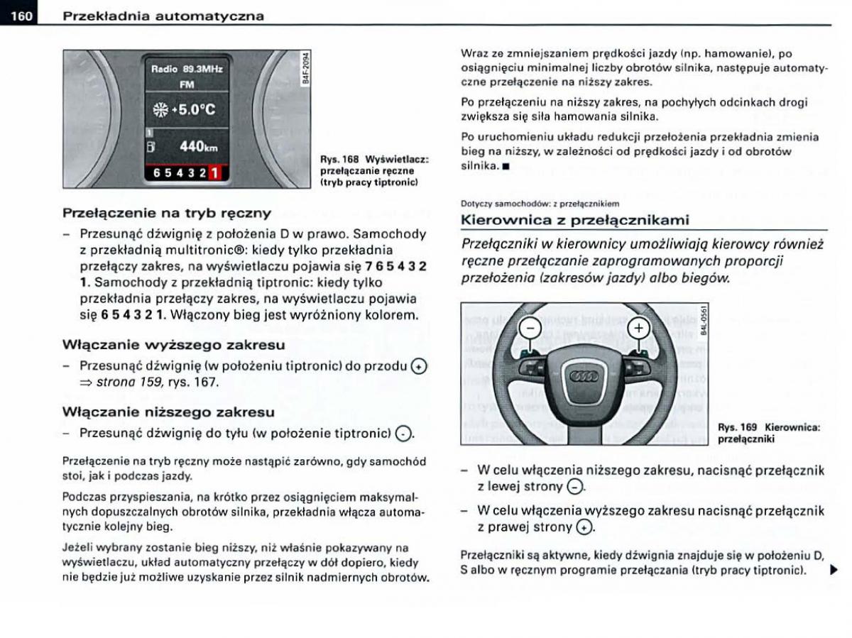 manual Audi A6 Audi A6 C6 instrukcja / page 160