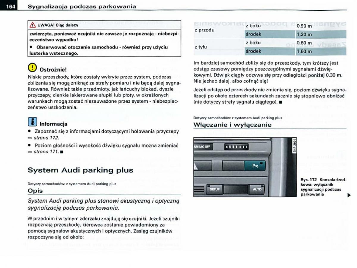 Audi A6 C6 instrukcja obslugi / page 164