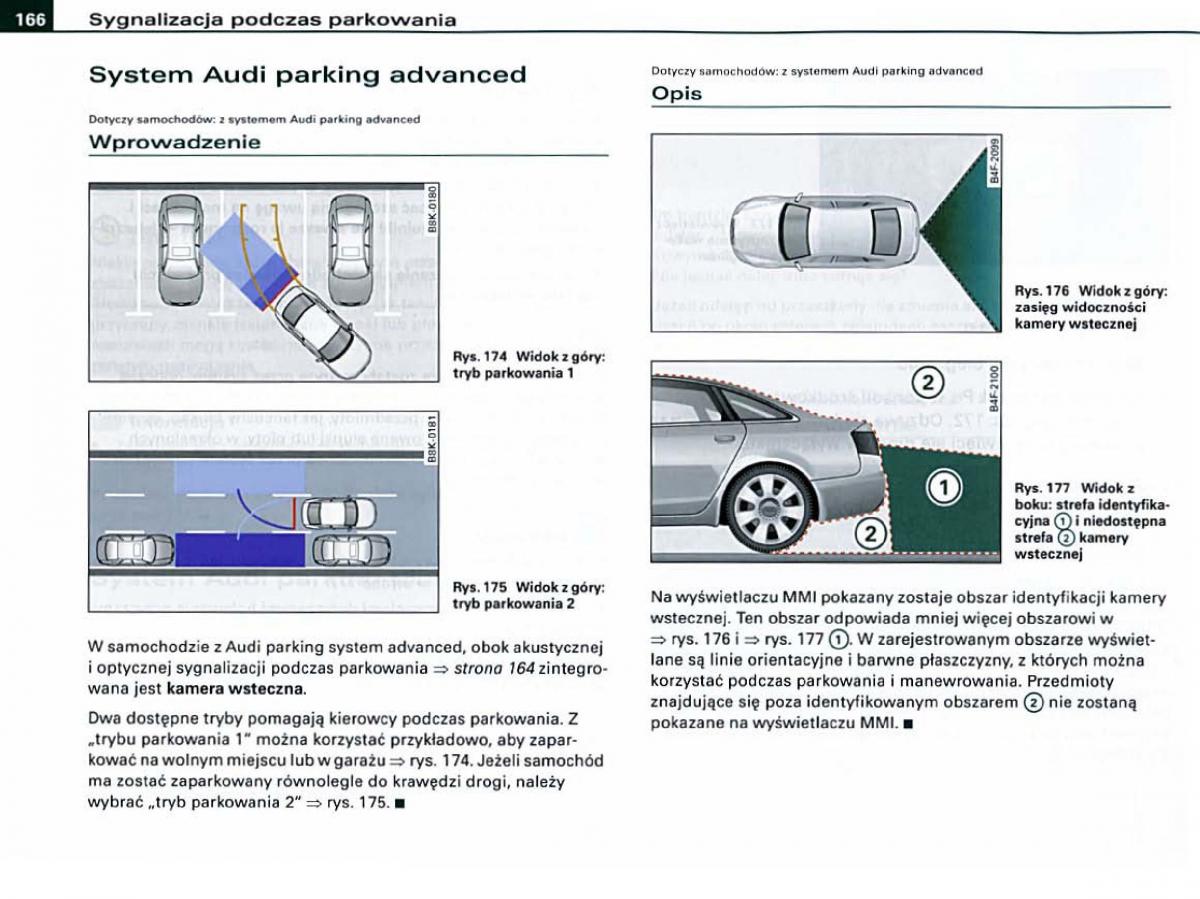 manual Audi A6 Audi A6 C6 instrukcja / page 166