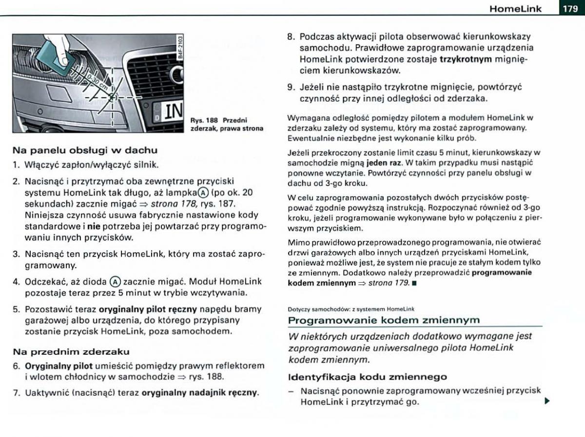 manual Audi A6 Audi A6 C6 instrukcja / page 179