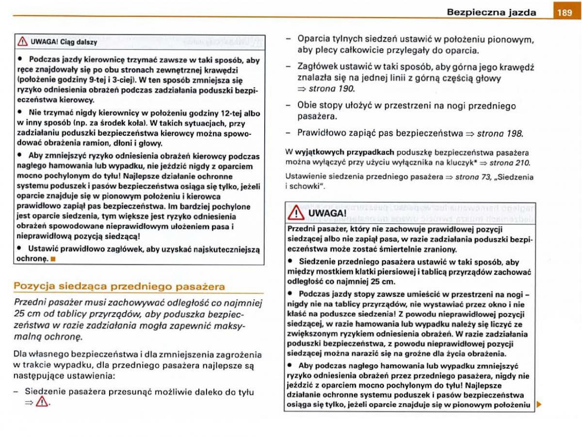 manual Audi A6 Audi A6 C6 instrukcja / page 187