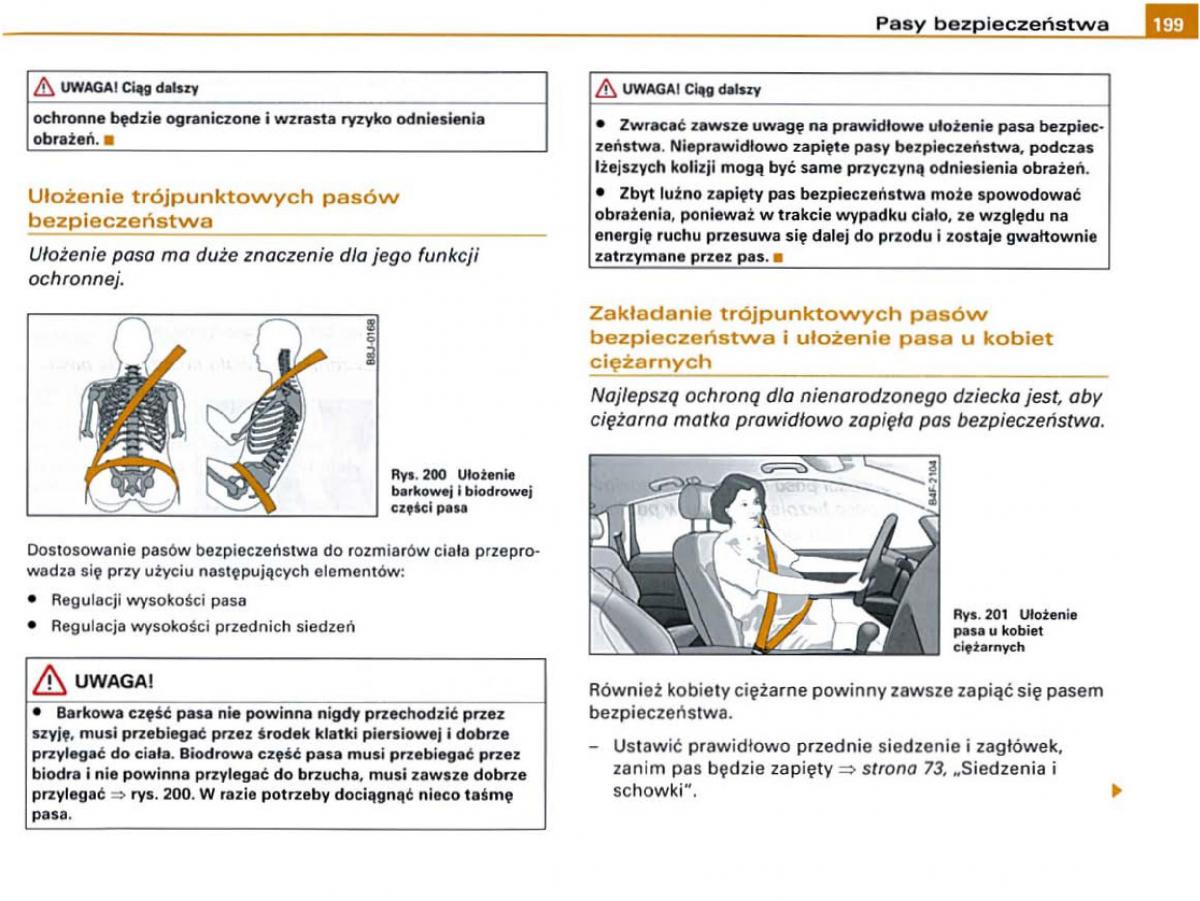 Audi A6 C6 instrukcja obslugi / page 197