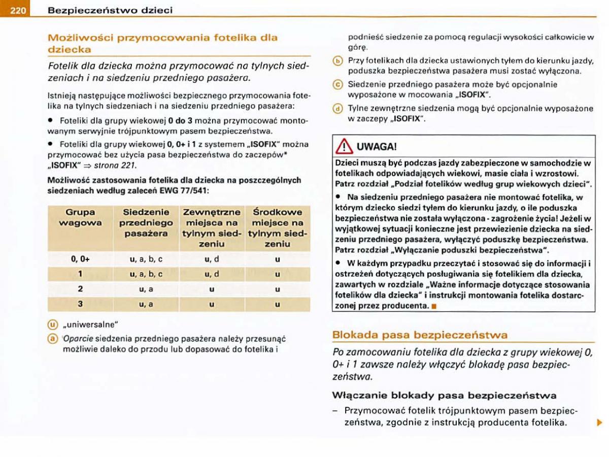 manual Audi A6 Audi A6 C6 instrukcja / page 218