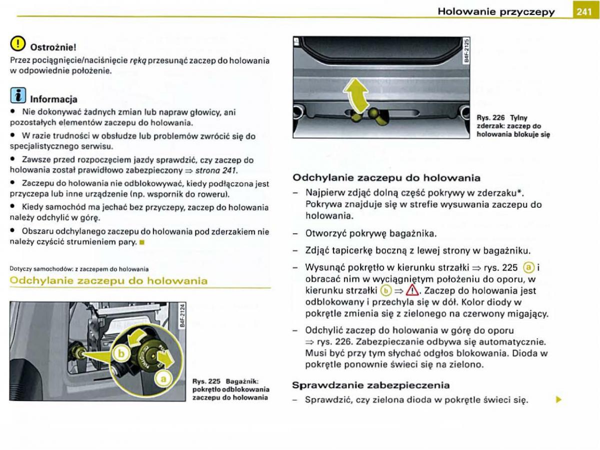 manual Audi A6 Audi A6 C6 instrukcja / page 237