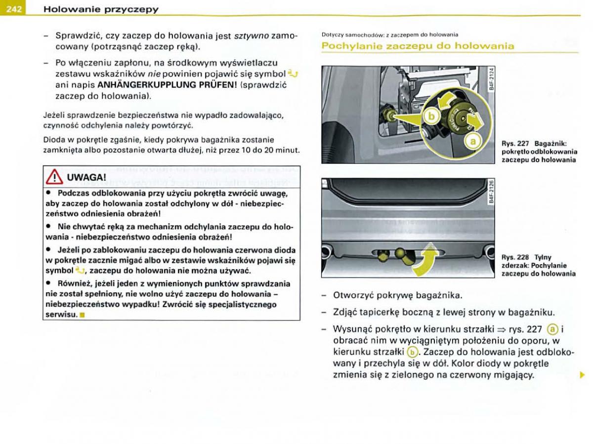 manual Audi A6 Audi A6 C6 instrukcja / page 238