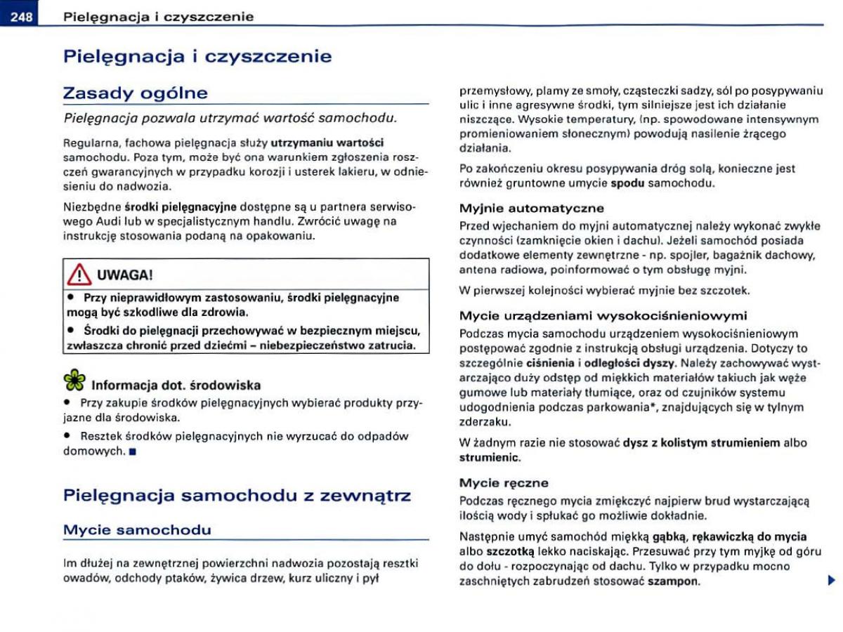 Audi A6 C6 instrukcja obslugi / page 242