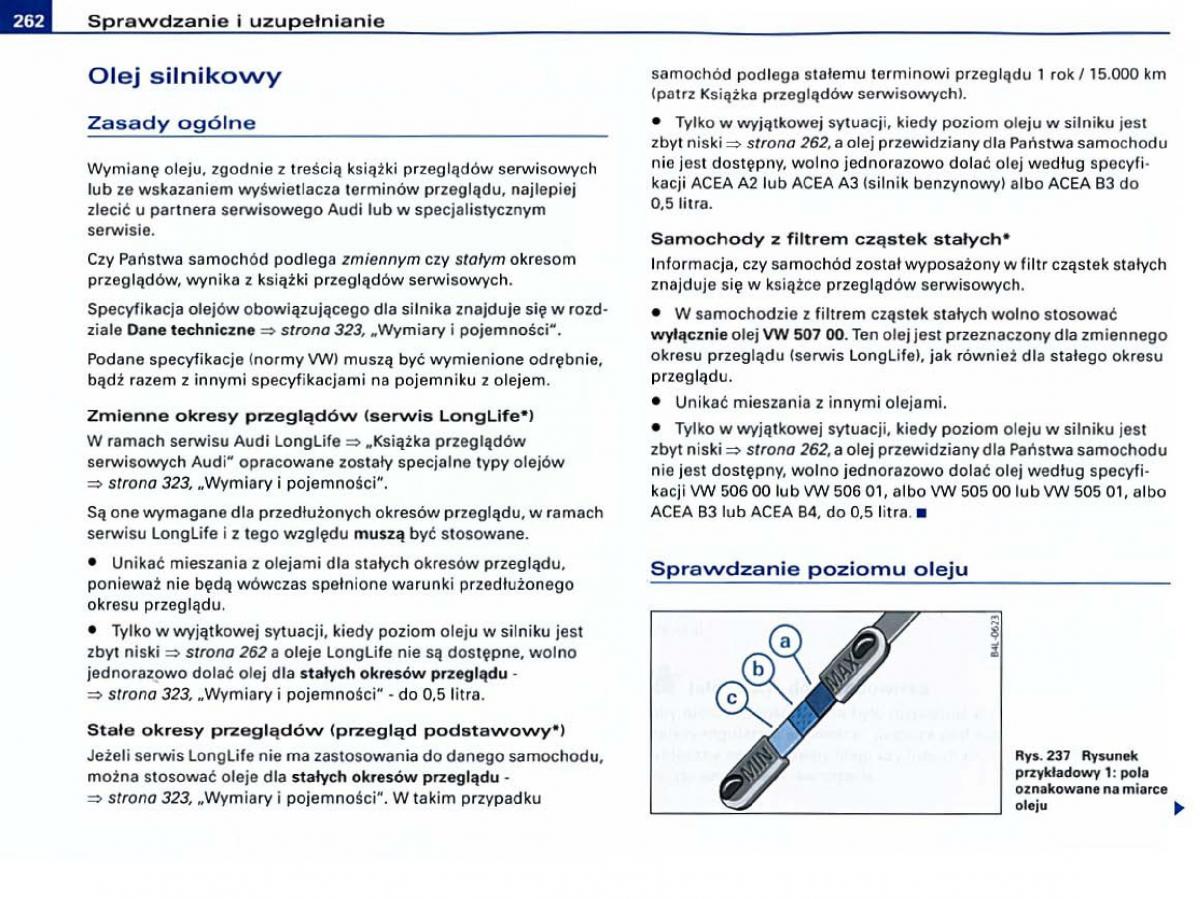 Audi A6 C6 instrukcja obslugi / page 256