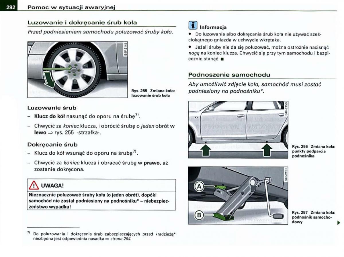 manual Audi A6 Audi A6 C6 instrukcja / page 284