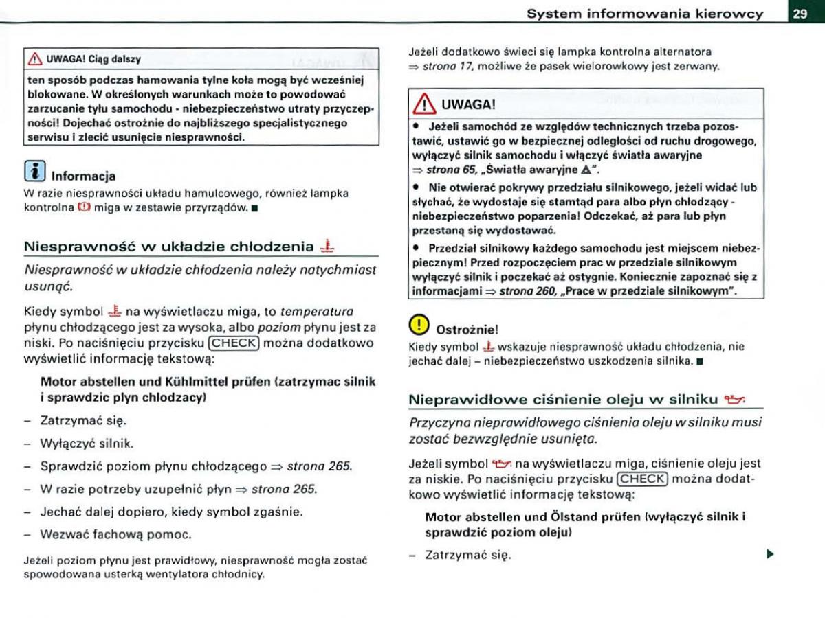 manual Audi A6 Audi A6 C6 instrukcja / page 29