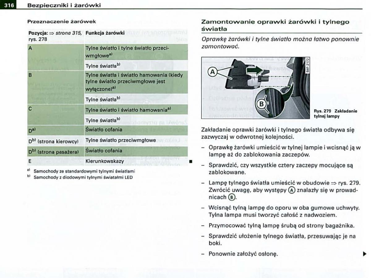 manual Audi A6 Audi A6 C6 instrukcja / page 308