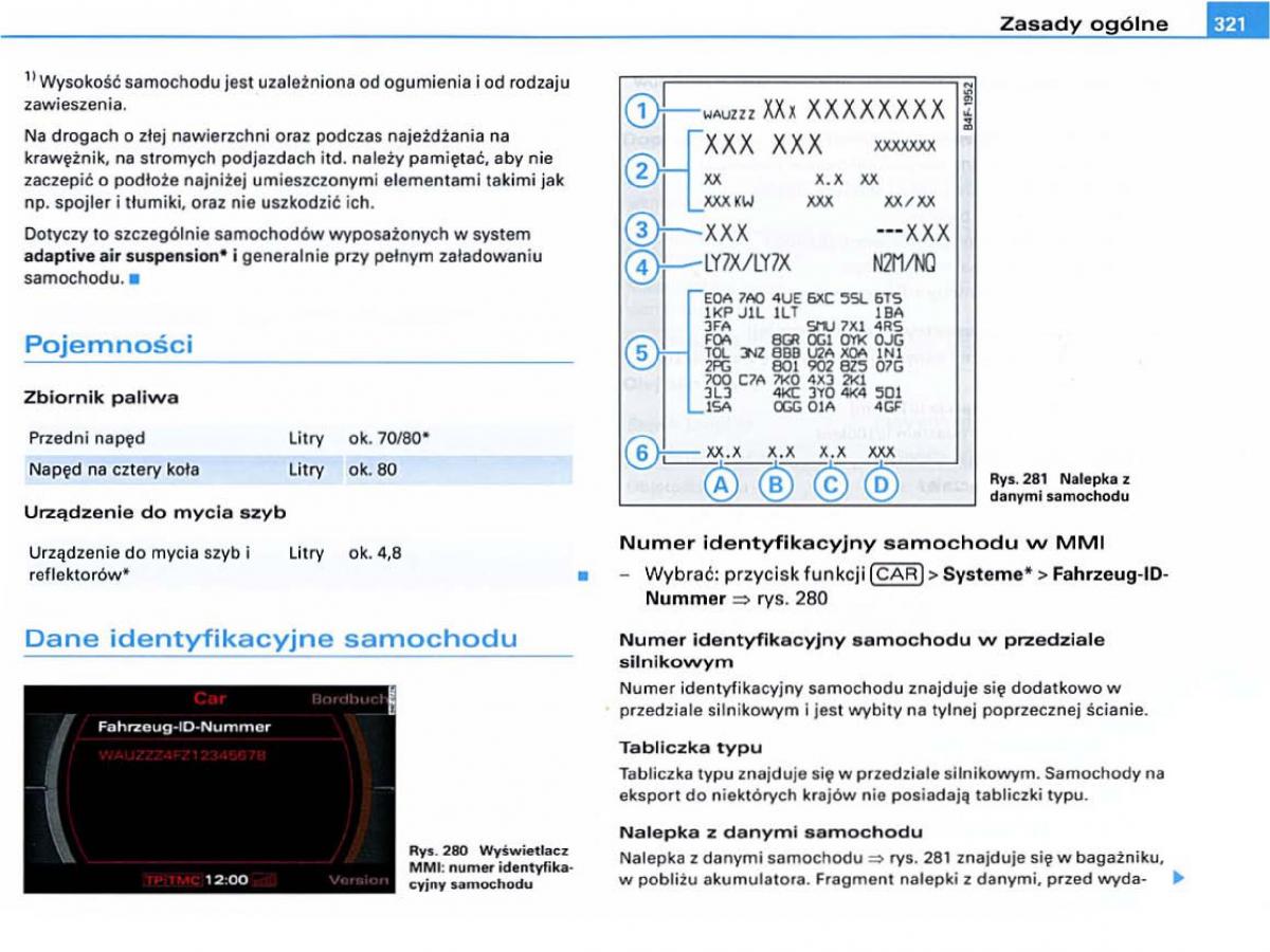 manual Audi A6 Audi A6 C6 instrukcja / page 312