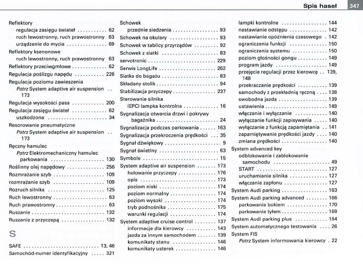 manual Audi A6 Audi A6 C6 instrukcja / page 336