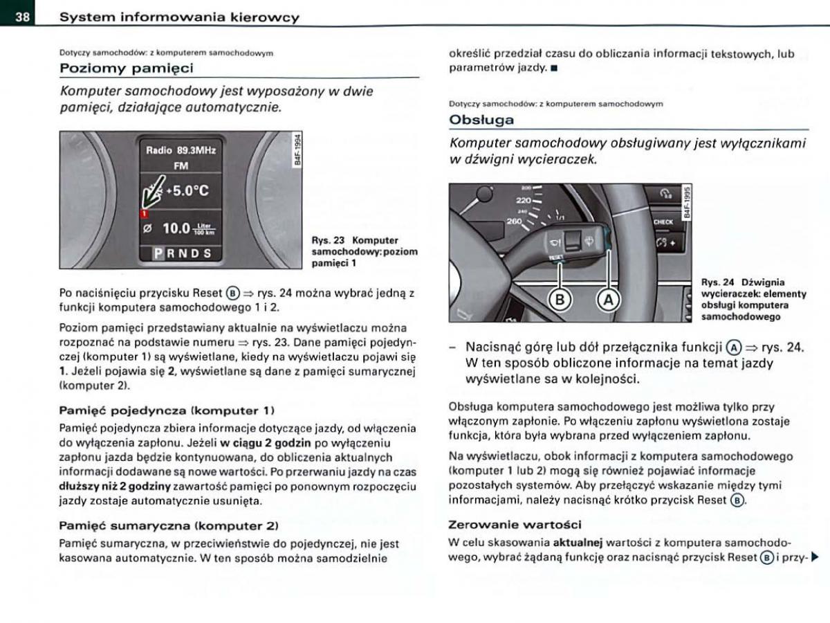 manual Audi A6 Audi A6 C6 instrukcja / page 38