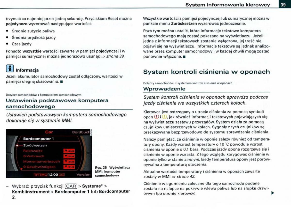 manual Audi A6 Audi A6 C6 instrukcja / page 39