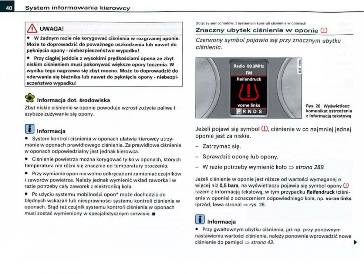 manual Audi A6 Audi A6 C6 instrukcja / page 40