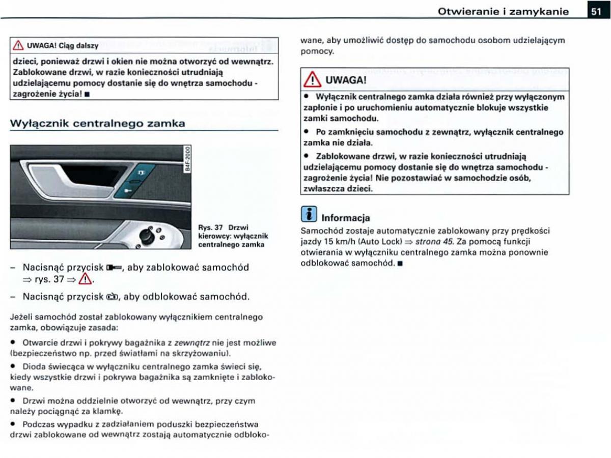 manual Audi A6 Audi A6 C6 instrukcja / page 51