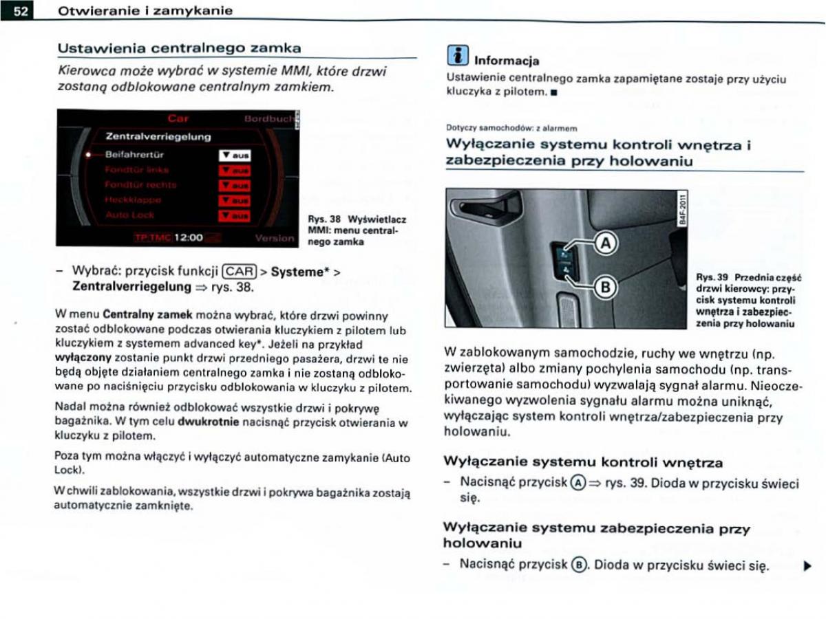 manual Audi A6 Audi A6 C6 instrukcja / page 52