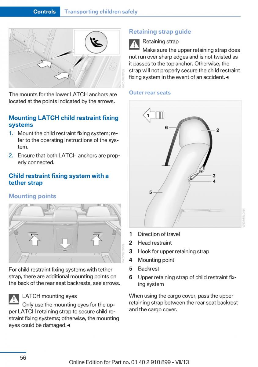 BMW X6 M Power F16 owners manual / page 56